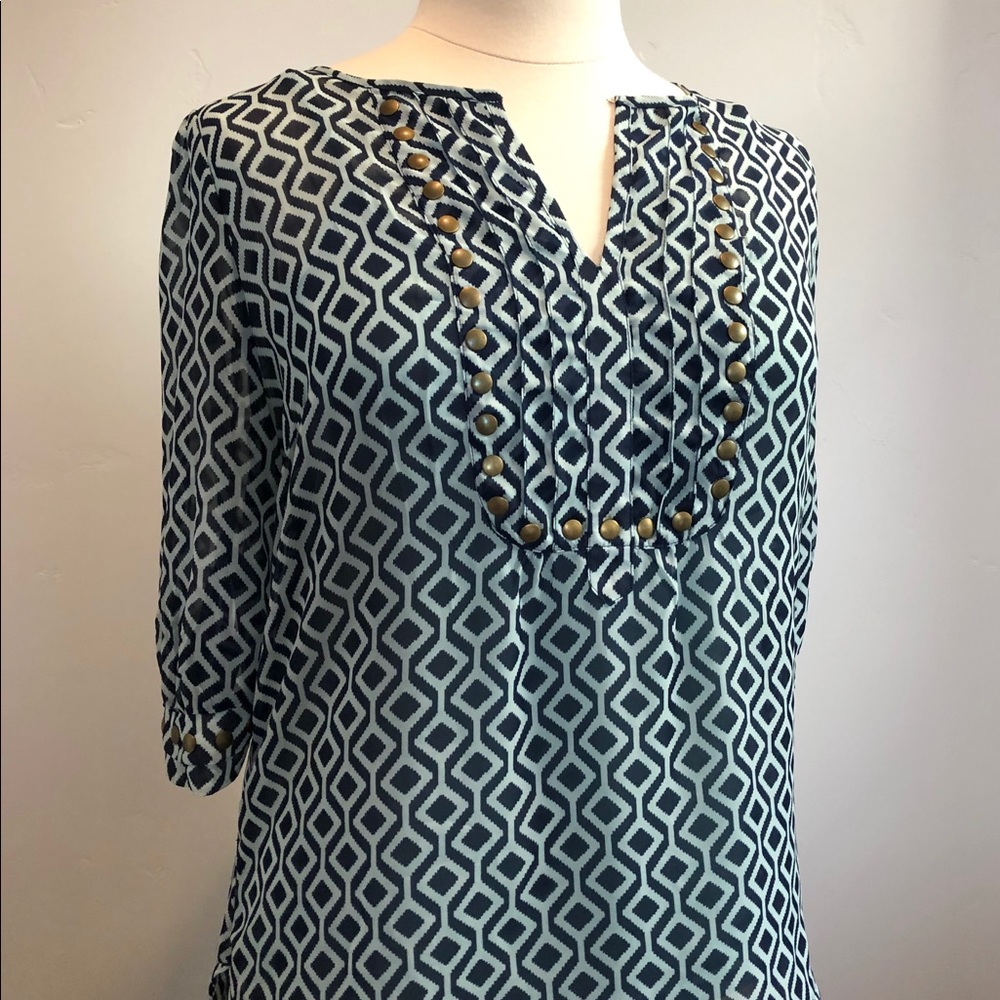41 Hawthorn Geometric Print Blouse
